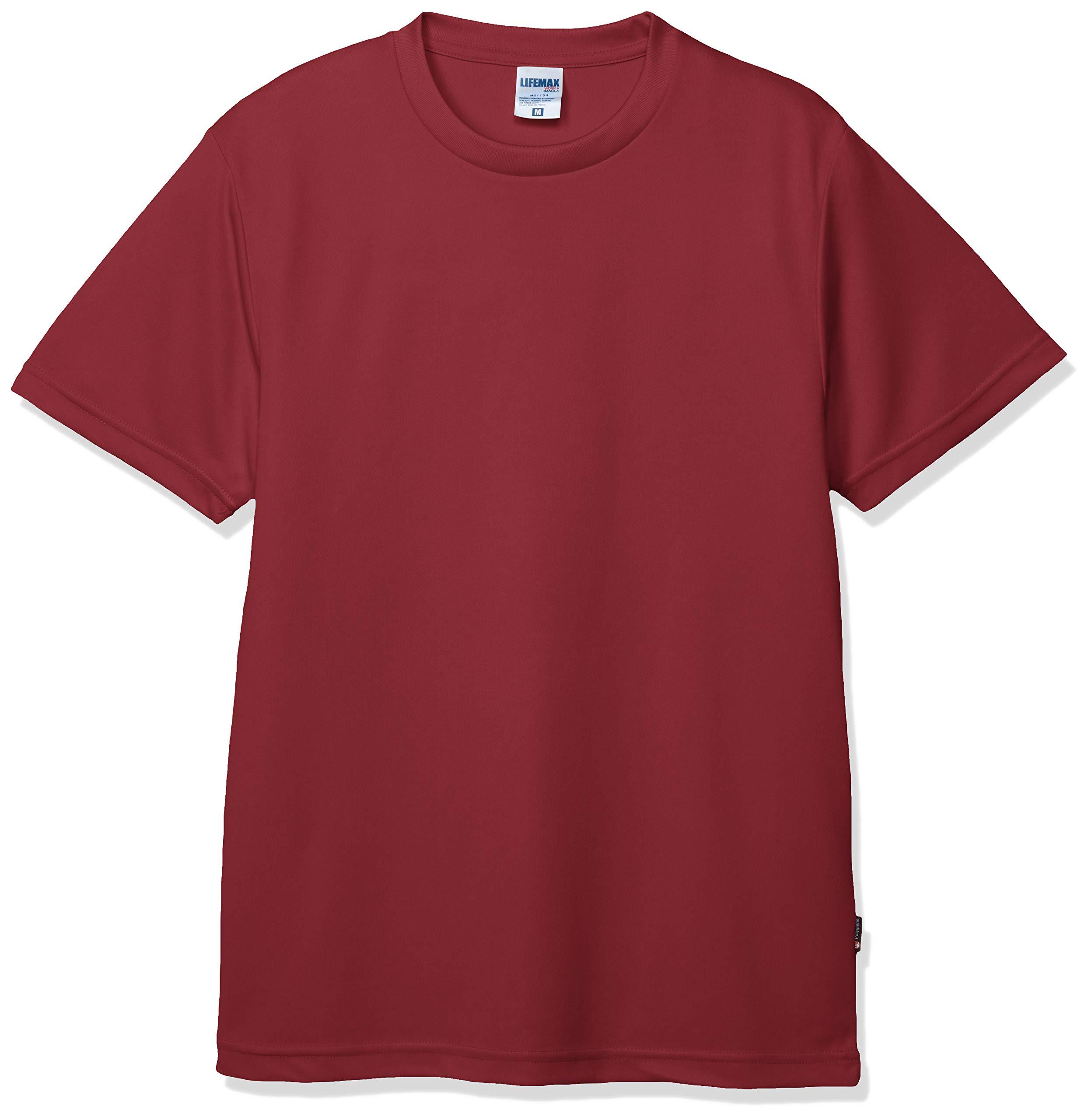[LifeMax] 4.3oz Dry T-Shirt (Polygiene® treatment prevents sweat odor) MS1154 Burgundy 3XL