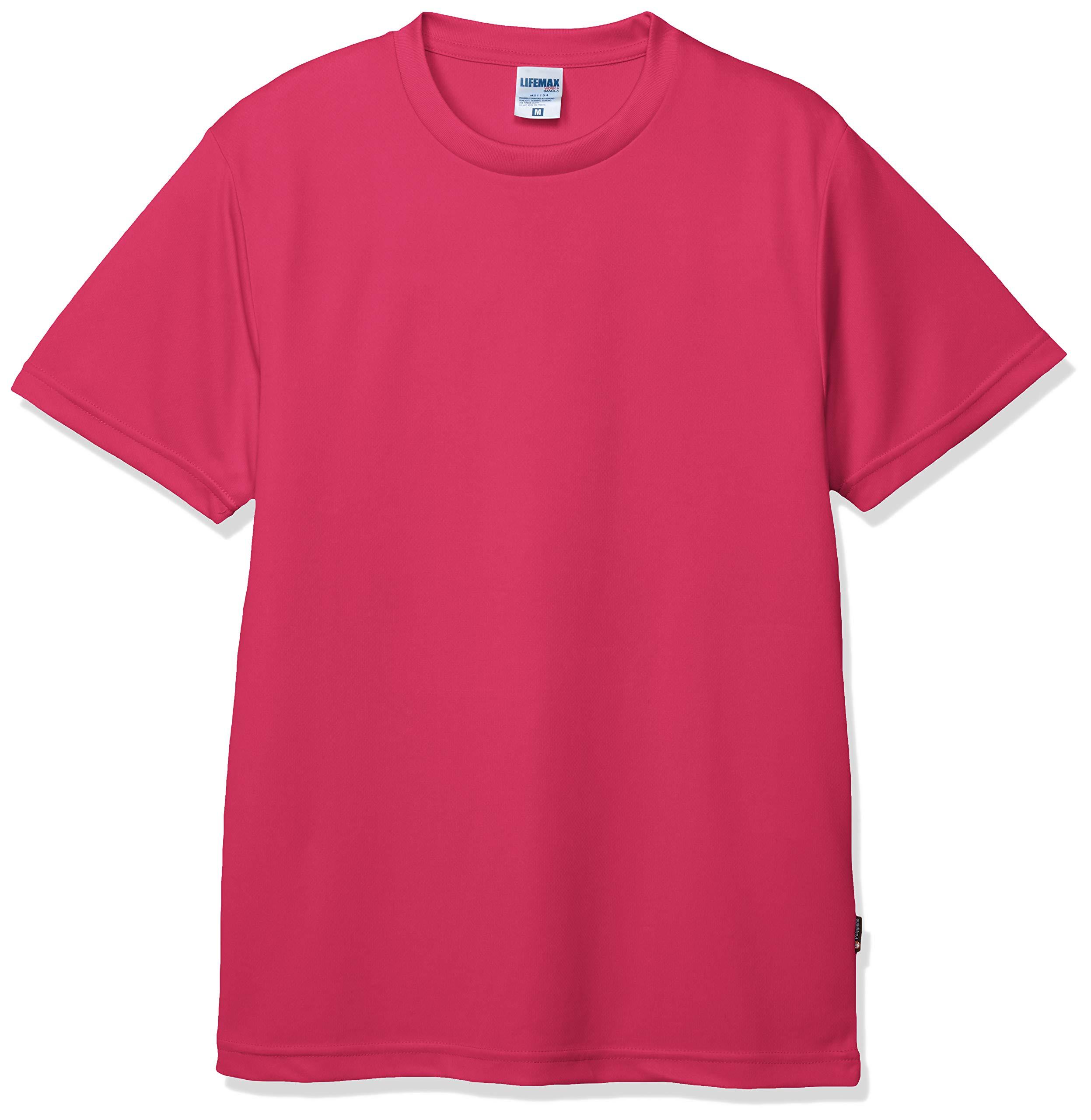 [LifeMax] 4.3oz Dry T-Shirt (Polygiene® treatment prevents sweat odor) MS1154 Shocking Pink 150