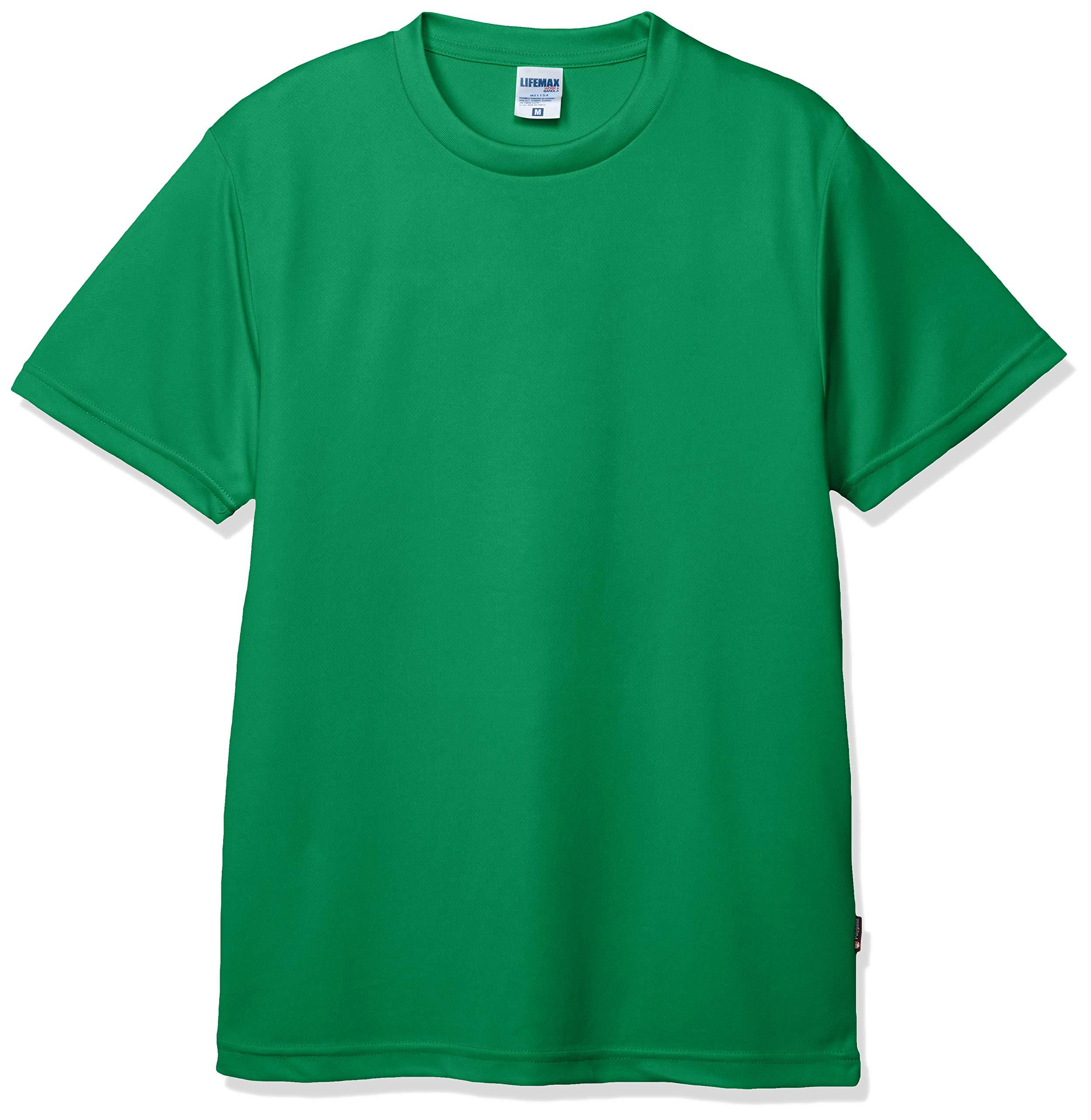 [Life Max] 4.3oz Dry T-Shirt (Polygiene treatment prevents sweat odor) MS1154 Green 150