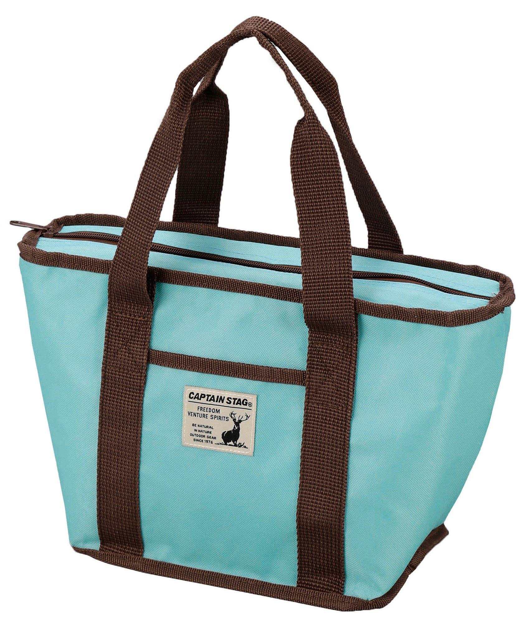 CAPTAIN STAG Barbecue Picnic Tote-Style Cooler Bag 4L Mint Green CS Charman UE-557 Green