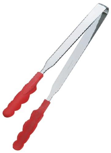 Tanabe Hardware N Antibacterial Heat-Resistant Color Tong Slim (Large) 300mm Red TK-1528