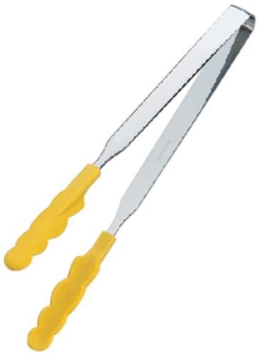 Tanabe Hardware N Antibacterial Heat-Resistant Color Tong Slim (Large) 300mm Yellow TK-1535