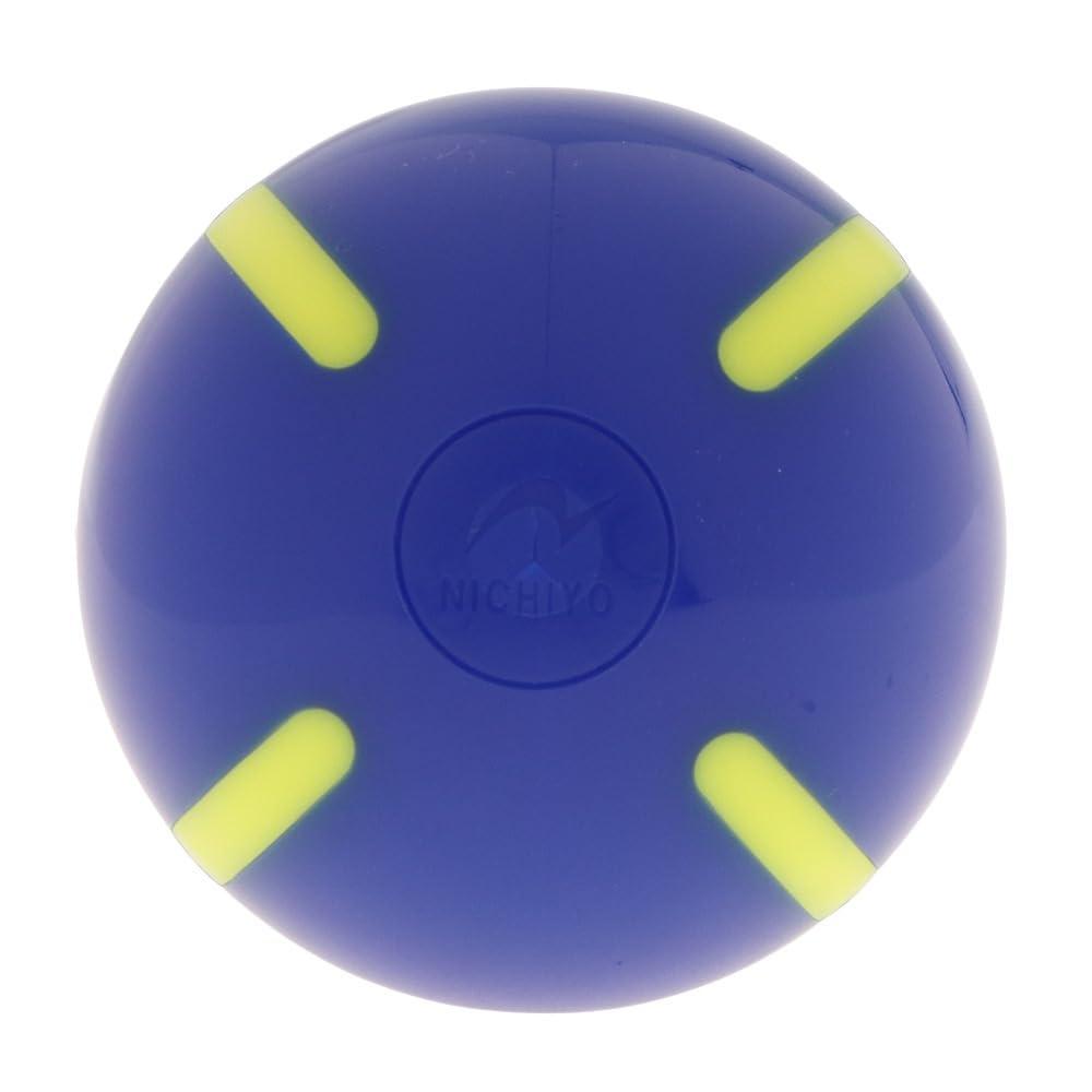 NICHIYO Ground Golf Strike Ball Line GG72BYUC (Blue × Yellow/FF/Men's, Lady's)