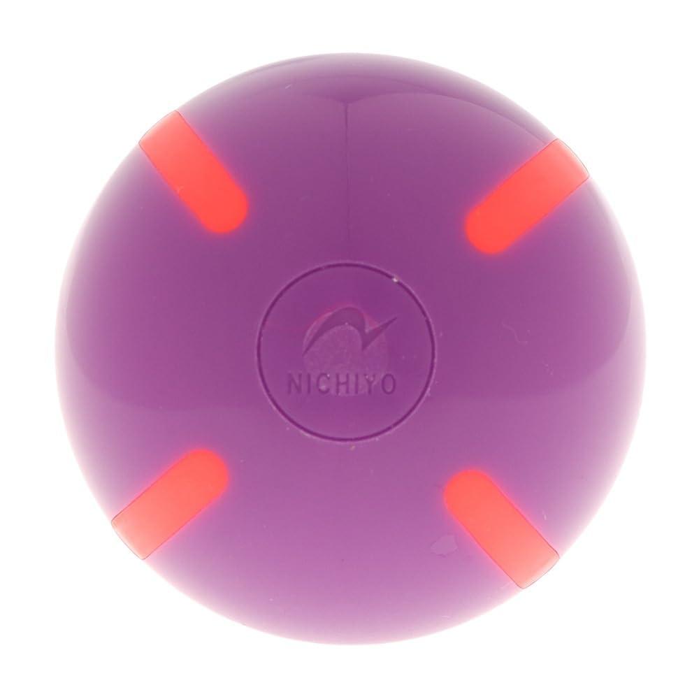 NICHIYO Ground Golf Strike Ball Line GG72PARUC (Purple × Red/FF/Men's, Lady's)