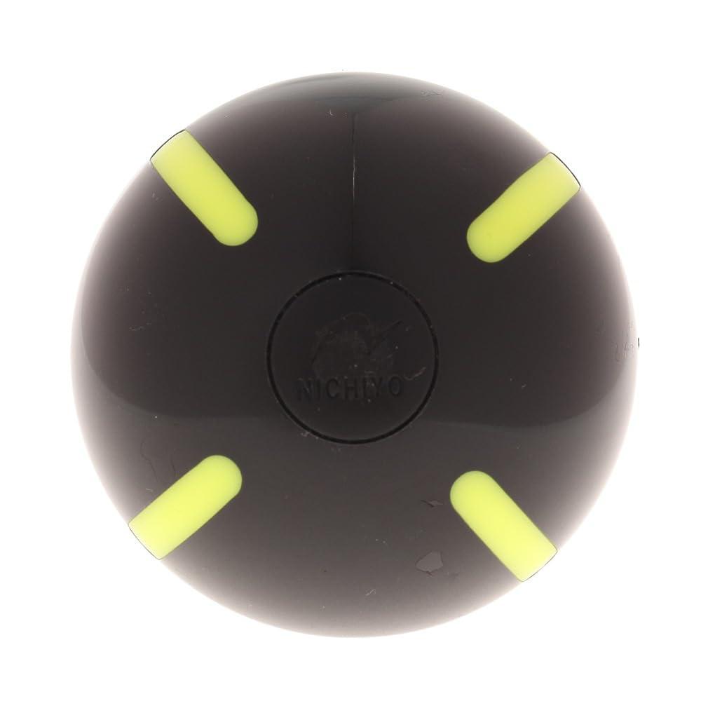 NICHIYO Ground Golf Strike Ball Line GG72KYUC (Black × Yellow/FF/Men's, Lady's)