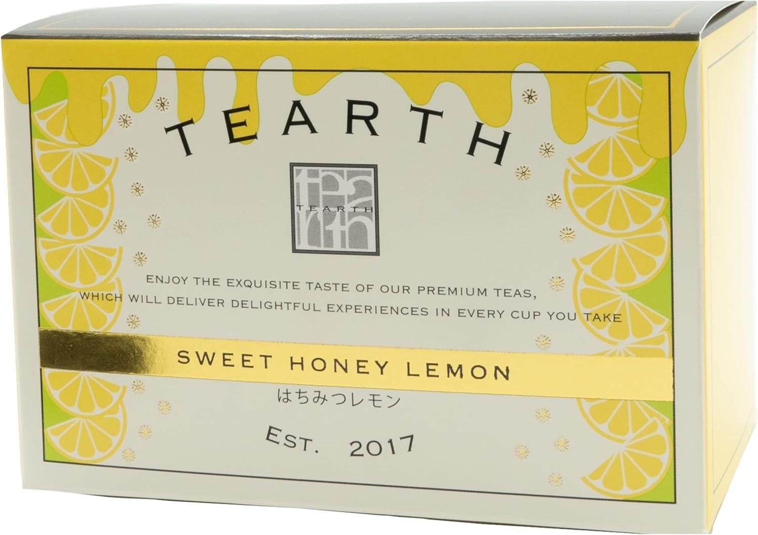 TEARTH Honey Lemon Tea Bags Individually Wrapped 25 Count