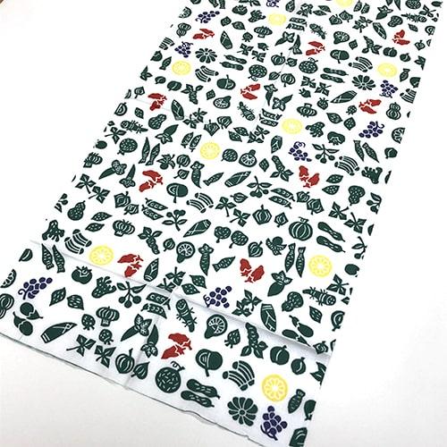 Todaya Store Nashien-zome Hand Towel Vegetables and Fruits 636
