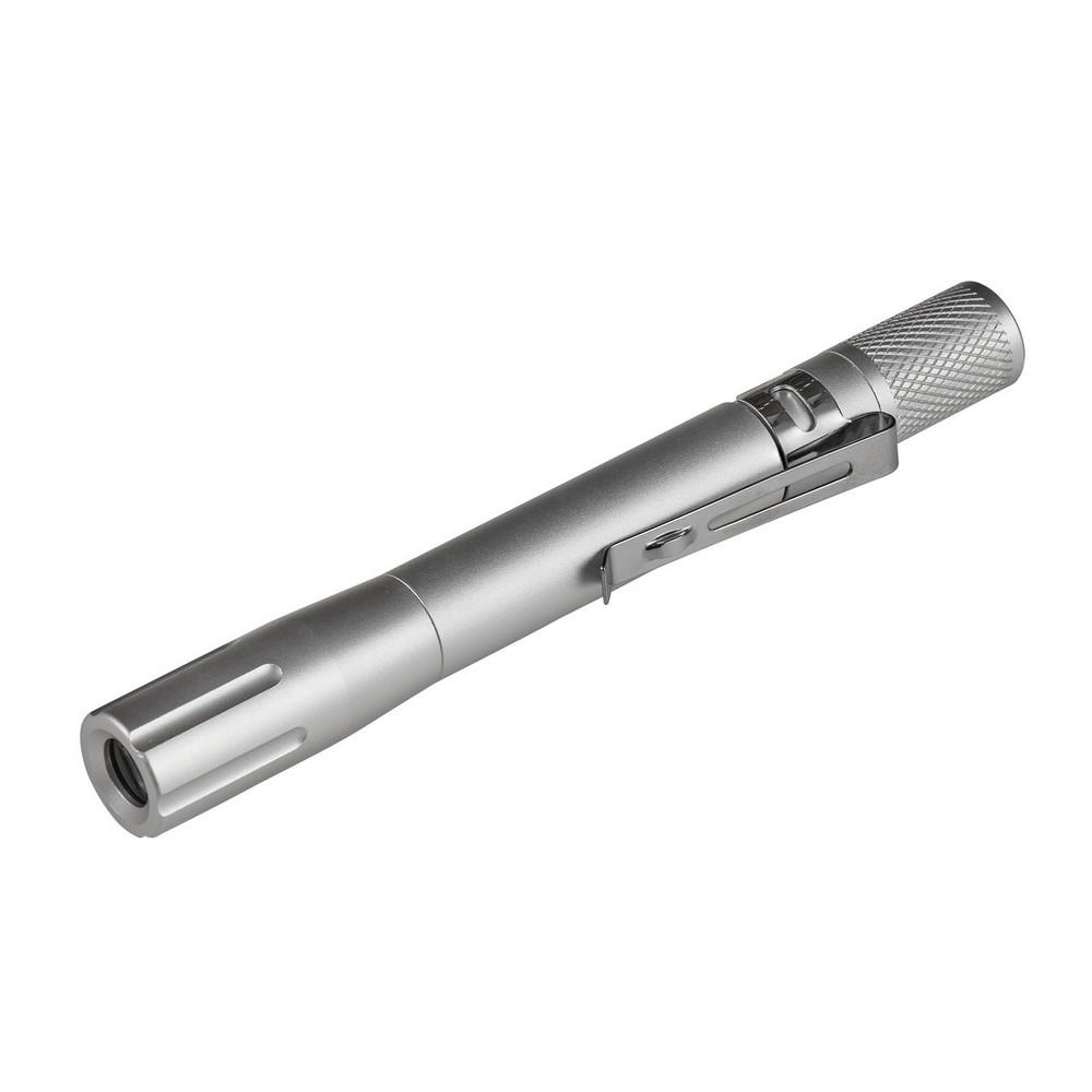 ELPA LED Flashlight Waterproof Penlight 150 Lumens Brightness Battery-Operated Silver DOP-EP402