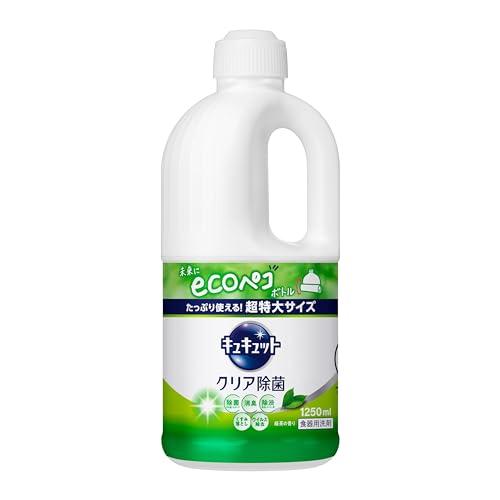 Kyukyutto Dishwashing Liquid Long-lasting foam that pops! Feel the satisfying clean! Kills germs, removes stains, eliminates odors, removes dullness, and removes viruses! Green tea scent Refill 1250ml