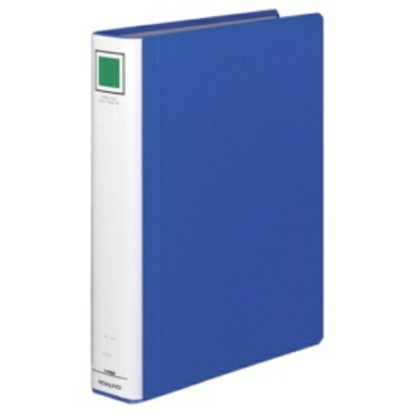 KOKUYO File Pipe-Style File Eco Twin R (Double-Opening) A4 2-Hole 400-Sheet Capacity Blue FU-RT640B