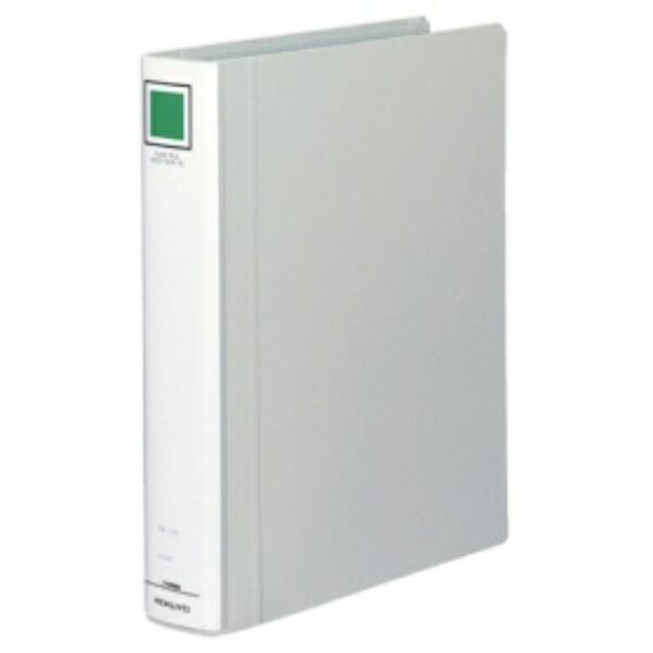 KOKUYO File Pipe-Style File Eco Twin R (Double-Opening) A4 2-Hole 400-Sheet Capacity Silver F-RT640C