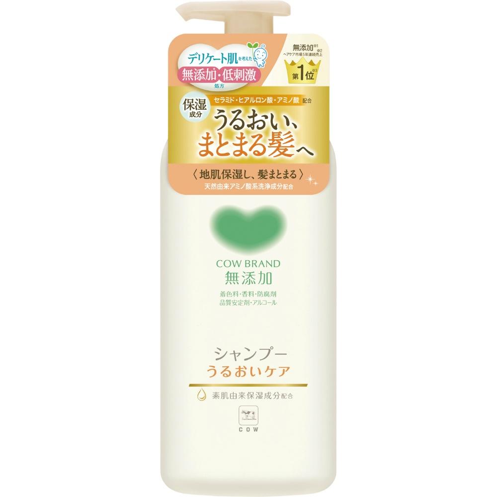 Milk Soap Kyoshin Co., Ltd. Cow Brand Additive-Free Shampoo Moisture Care Main Bottle With Pump 470mL 1 Bottle