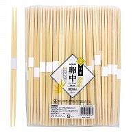 HEIKO Disposable Chopsticks Bamboo Chopsticks Medium Egg White Band Wrapped 24cm Bare 100 Pairs