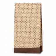 Shimojima Heiko Paper Bag Square Bottom Bag No.6 Pin Dot Brown 15x9x28cm 100 Sheets 004050601