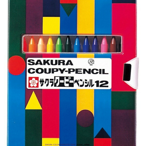 Sakura Cray-Pas Crayon Crayon Pencil 12 Colors in Soft Case FY12-R1