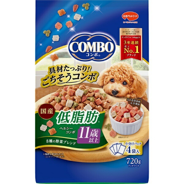 Combo Dog   Low Fat   720g for 11+ Years   Blue