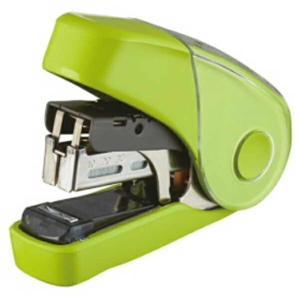 Max Stapler Sacriflat 32-Sheet Capacity with 100-Staple Storage, Yellow-Green HD-10FL3K/LG