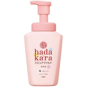 LION Hadakara Body Soap Medicated Pure Mild Type Foaming Soap Gentle Soap Scent 550ml