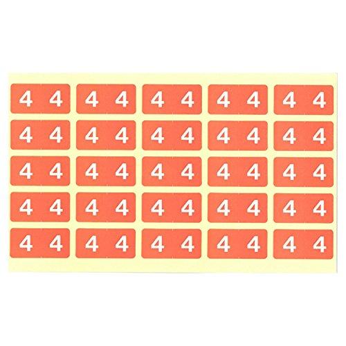 Lion Office Supplies Index Chart Organization Color Number Label KL-2-4 Pink