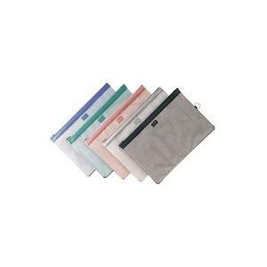 Rihitora Pouch Mesh Case Zipper Case B4S Off-White F247 White