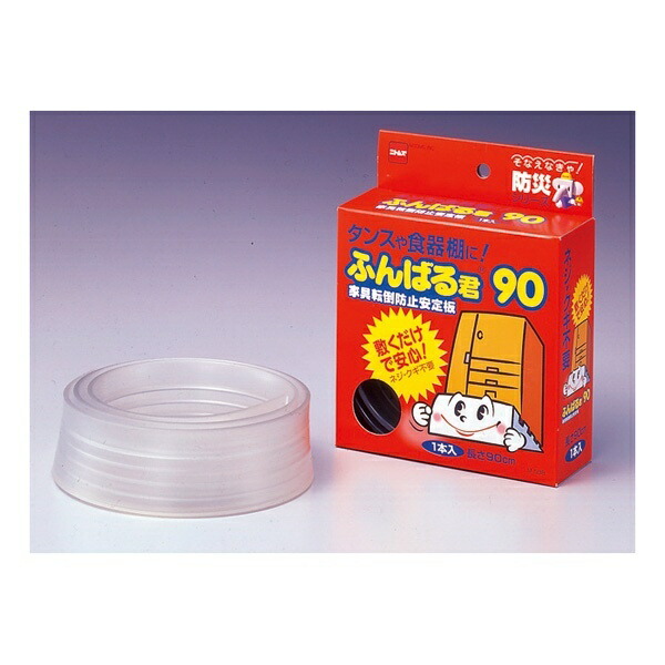 NITOMS Furniture Anti-Tip Stabilizer Plate Funbaru-kun No Screws or Nails Required Length 90cm 1 Piece M5880