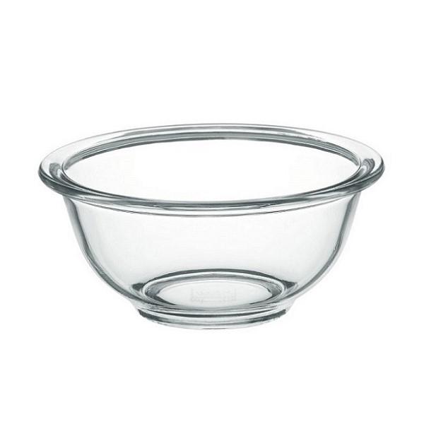 iwaki AGC Techno Glass Heat-Resistant Glass Bowl Round 900ml (2.98 cups) 18cm (7.1in) Diameter Microwave/Oven/Dishwasher Safe Wide-mouth Design for Easy Mixing Low Center of Gravity Design for Stability BC322