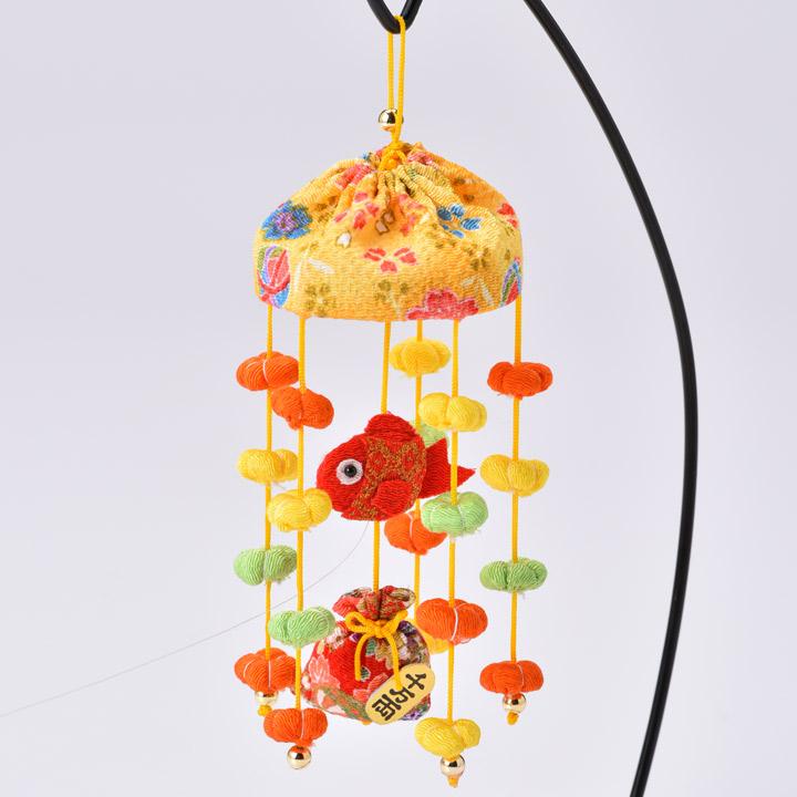 Takagi Textile Panami Crepe Bean Umbrella Hanging Doll Craft Kit Wealth Red Series LH422