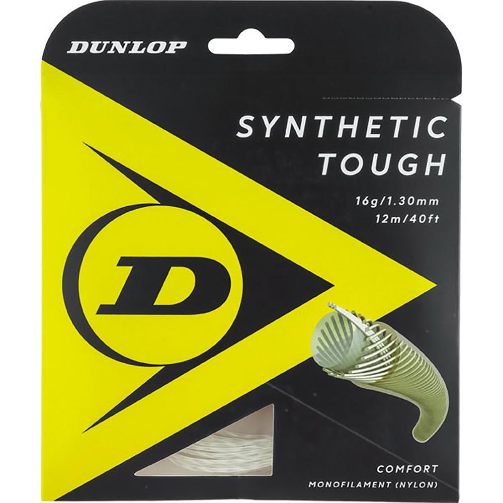 DUNLOP Tennis Hard Tennis Synthetic Tough Single Roll 12m White 1.30mm DST21001