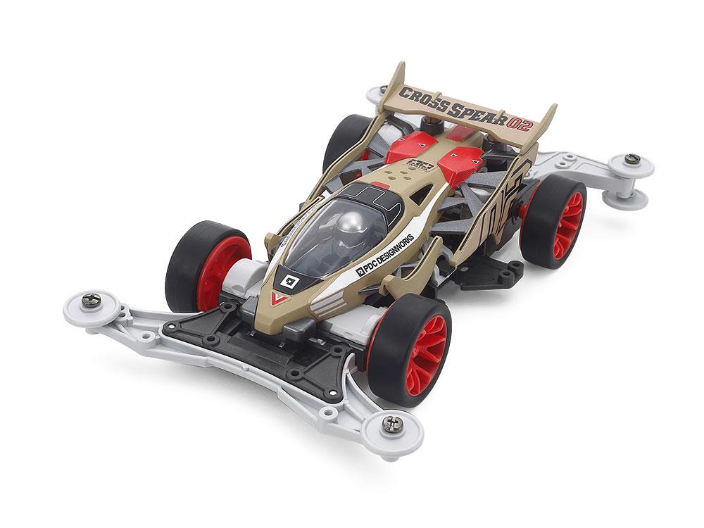 Tamiya Racer Mini 4WD Series No.104 Cross Spear 02 VZ Chassis 18104 (Mini 4WD)
