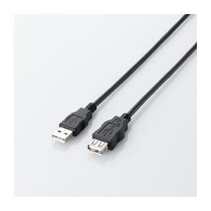 ELECOM RoHS Directive Compliant & Eco-Friendly Packaging Eco USB Extension Cable USB 2.0 Type A Male to Type A Female 1.5m Black U2C-JE15BK