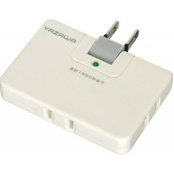 YAZAWA Super Lightning Surge Protected Corner Tap 3 Outlets Y02CHK300WH YAZAWA