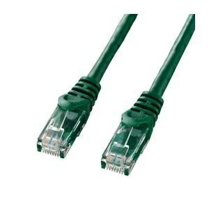 Sanwa Supply CAT6 LAN Cable (5m) UTP 1Gbps/250MHz RJ45 Anti-Snapping Green LA-Y6-05G