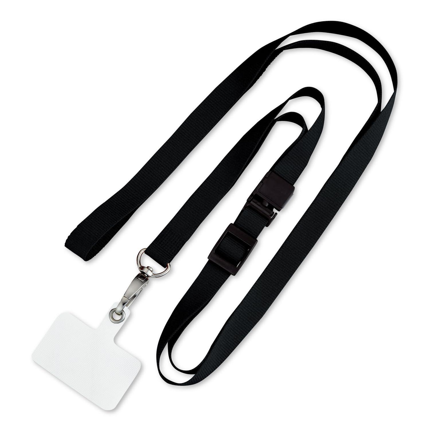 Open Industrial Strap Long Strap Smartphone Shoulder Strap Black NX-208P-BK