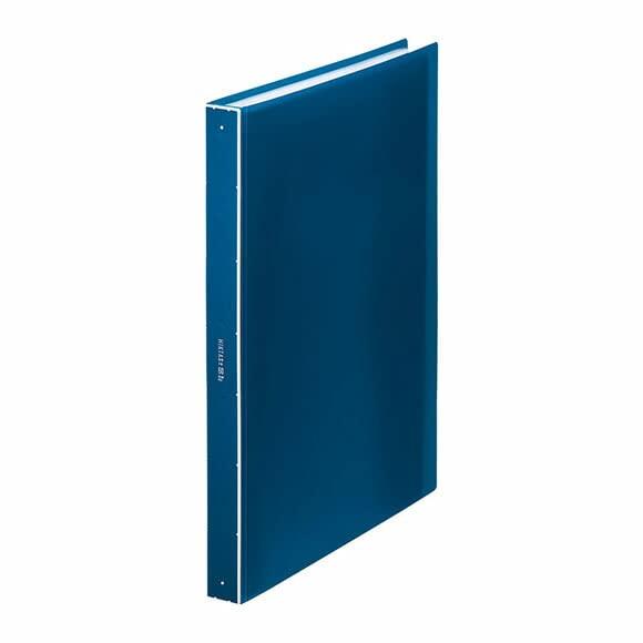 King Jim Clear File Hiktas Transparent 60-Pocket A4 Vertical Blue 7281-3T-B