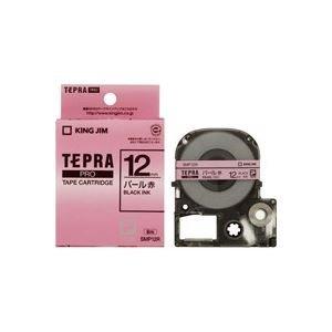 King Jim Tepla PRO Tape Cartridge Color Label (Pearl) 12mm Red Label/Black Text Length 8m SMP12R