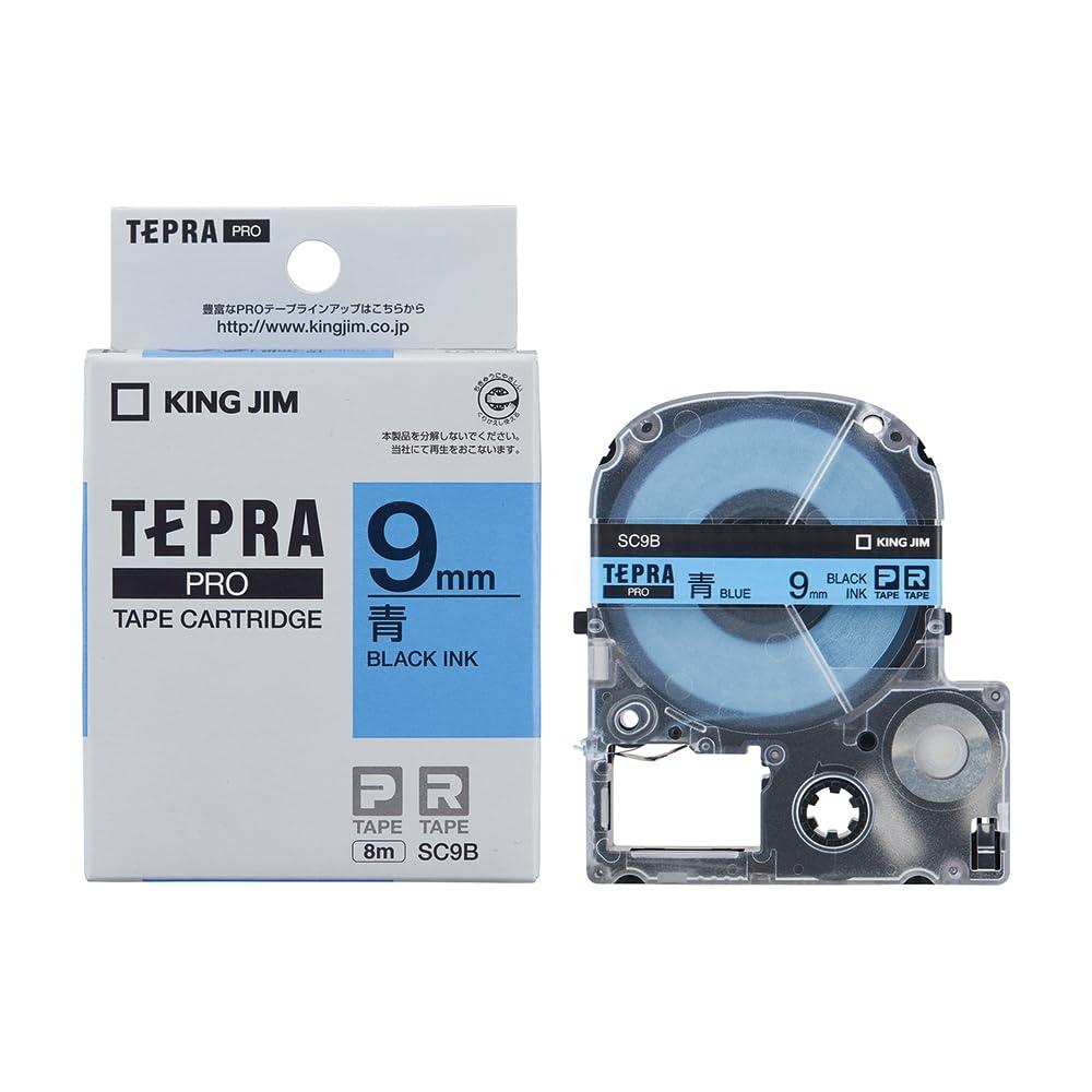 King Jim Tape Cartridge Tepla PRO 9mm SC9B Blue