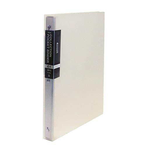 Collect Binder Collection Pocket Binder Thick Type A4-L 4-Hole Clear F-3044-CL