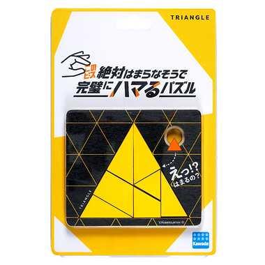 Kawada This piece looks like it absolutely won't fit, yet it fits perfectly. Triangle Puzzle Ages 15 and up KR-01