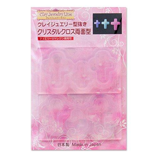 Clay Jewelry Die-Cut Crystal Cross Double-Sided Mold 119