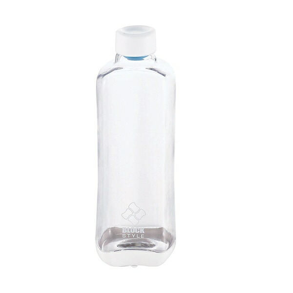 Pearl Metal Water Bottle 1000ml Direct Drink PC Aqua Bottle Clear Block Style H-6036