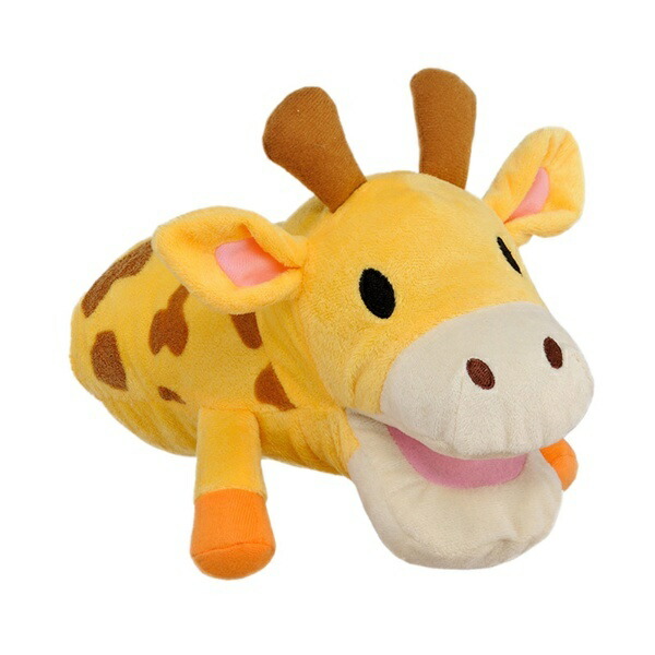 Bonbi Dog Toy Animal Mitten HAPPY ZOO Giraffe
