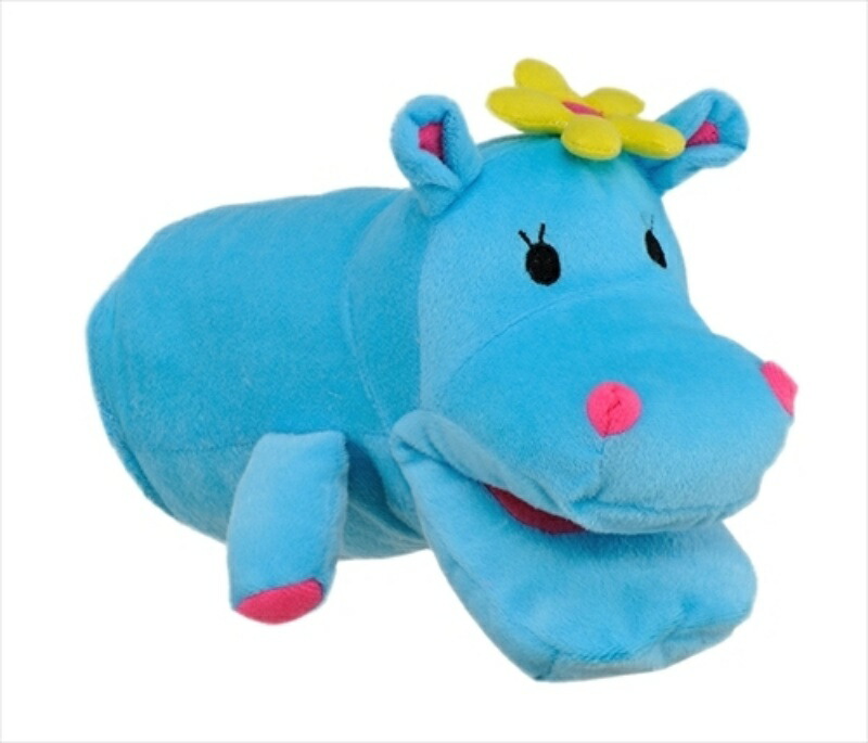 Bonbi Dog Toy Animal Mitten HAPPY ZOO Hippo