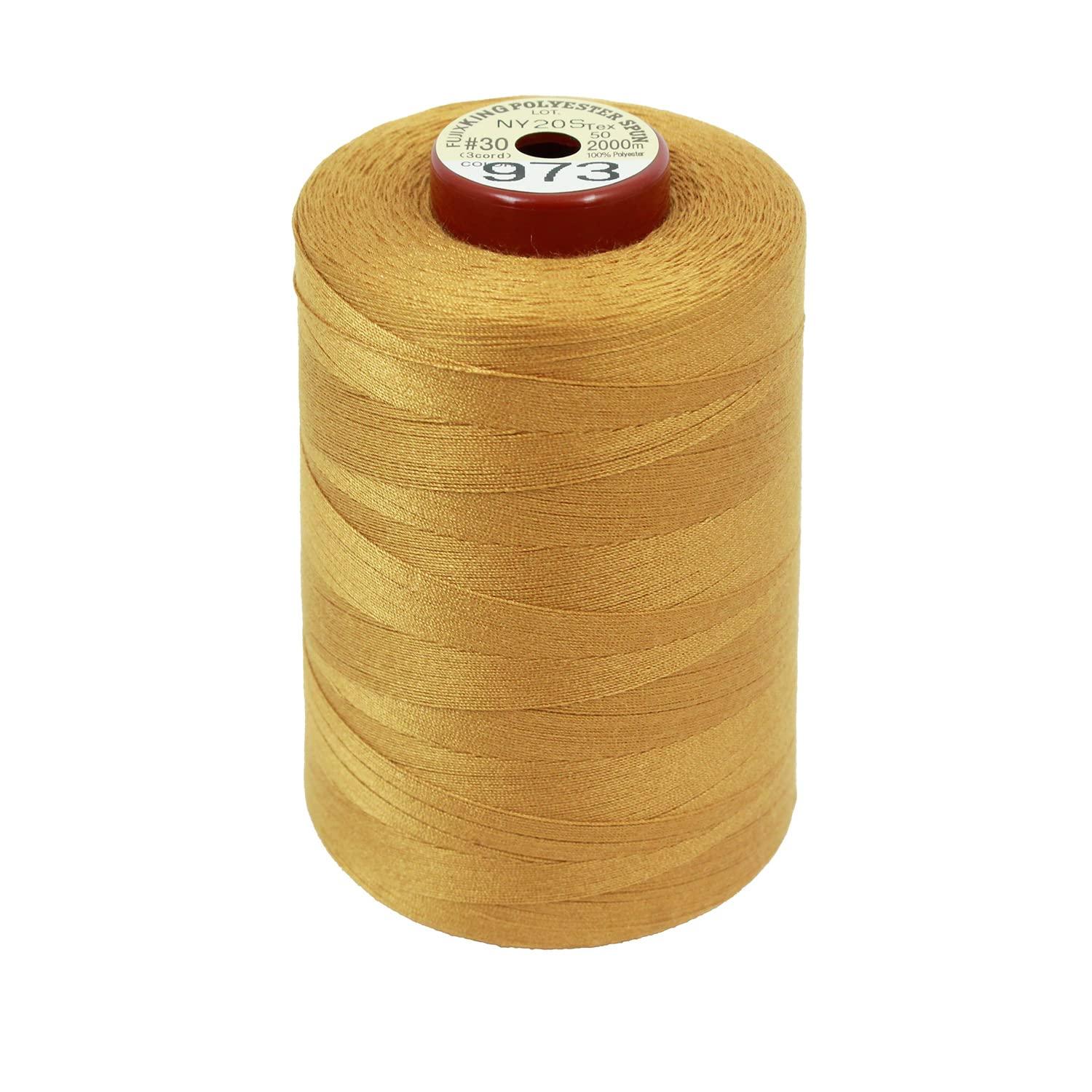 FUJIX Kingspan Sewing Thread Industrial 30 Weight/2000m Heavy Fabric col.973