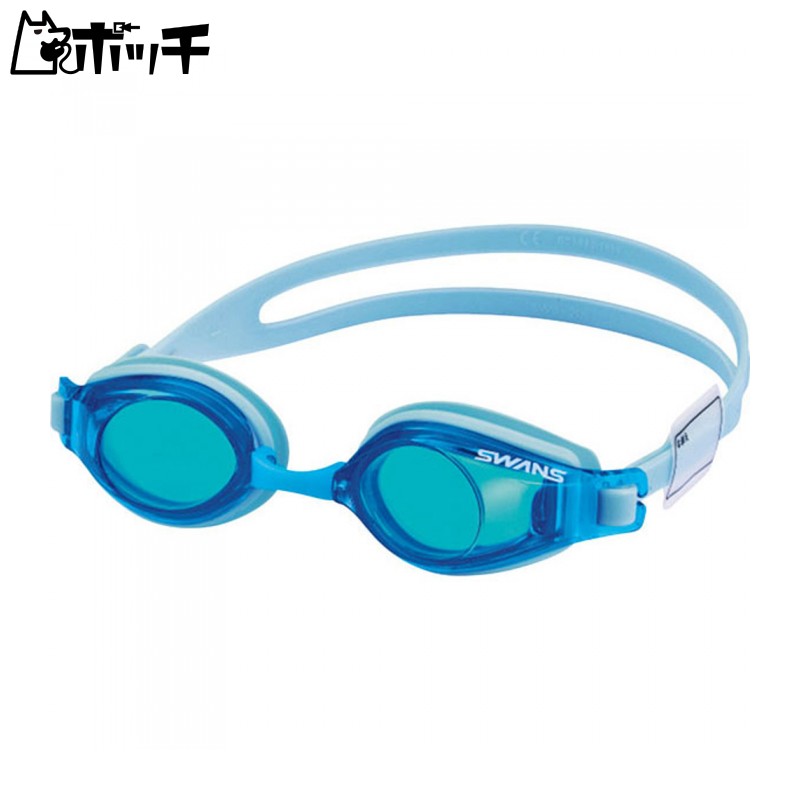 [Swans] Made in Japan Swimming Goggles SJ-24N SKBL Sky Blue Children's Size 6-12 Years