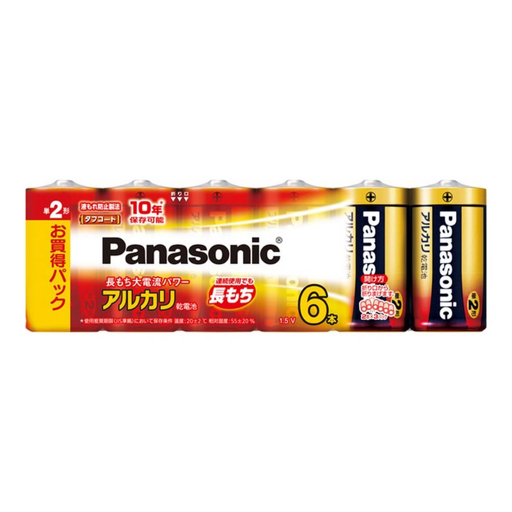 Panasonic AA Alkaline Batteries 6-Pack LR14XJ/6SW