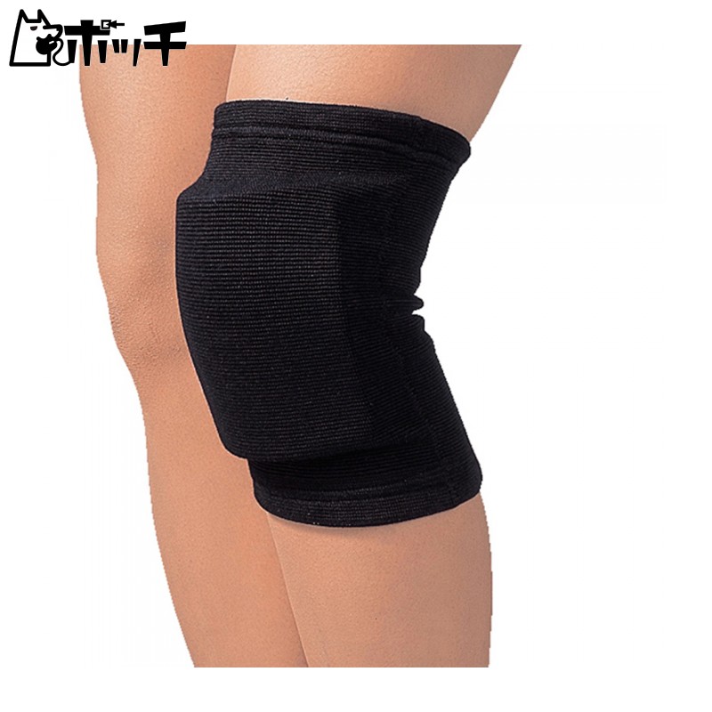 D&M Knee Support for Volleyball Knee Pad 25mm Thick Pad Included Black M Size Left/Right Universal 1 Piece 837 Adult Use Fixed Support Breathable Flexible Stretchable Sweat-Wicking Quick-Dry Shock Absorption JVA Approved Sports