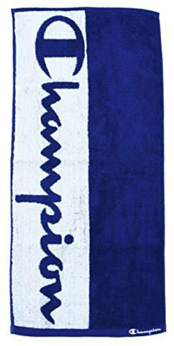 Champion Face Towel Approx. 34×80cm Two-Tone Logo Blue 5065003700