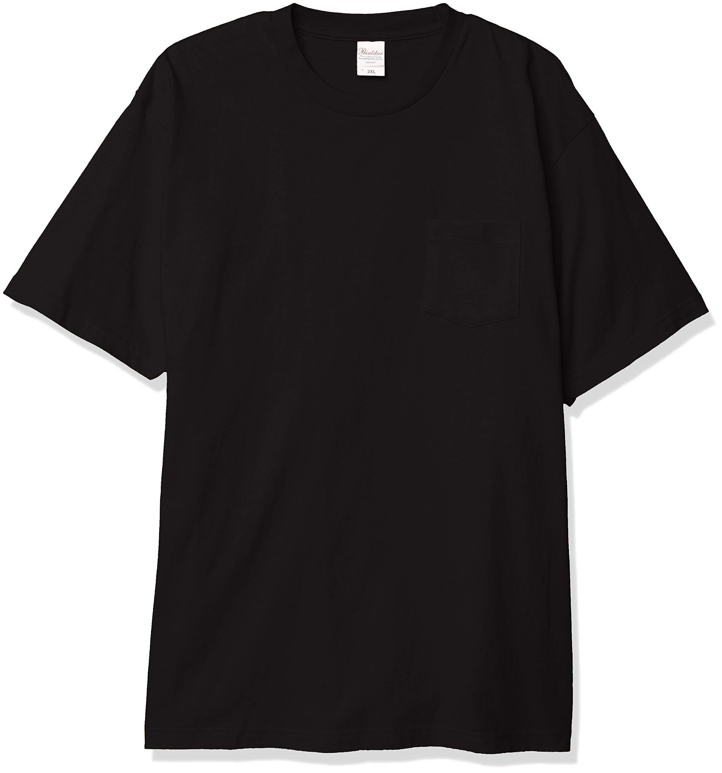 [Printstar] Short Sleeve 5.6 oz Heavyweight Pocket T-Shirt Black Japan XS (-)