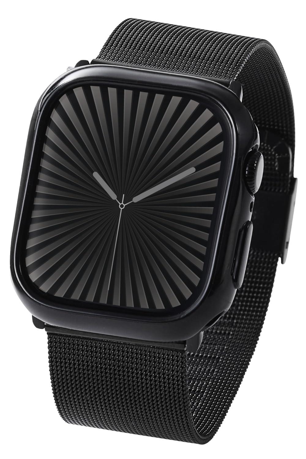 ELECOM Apple Watch Case [42mm] Series 10 Soft Bumper Black AW-24BBPUBK