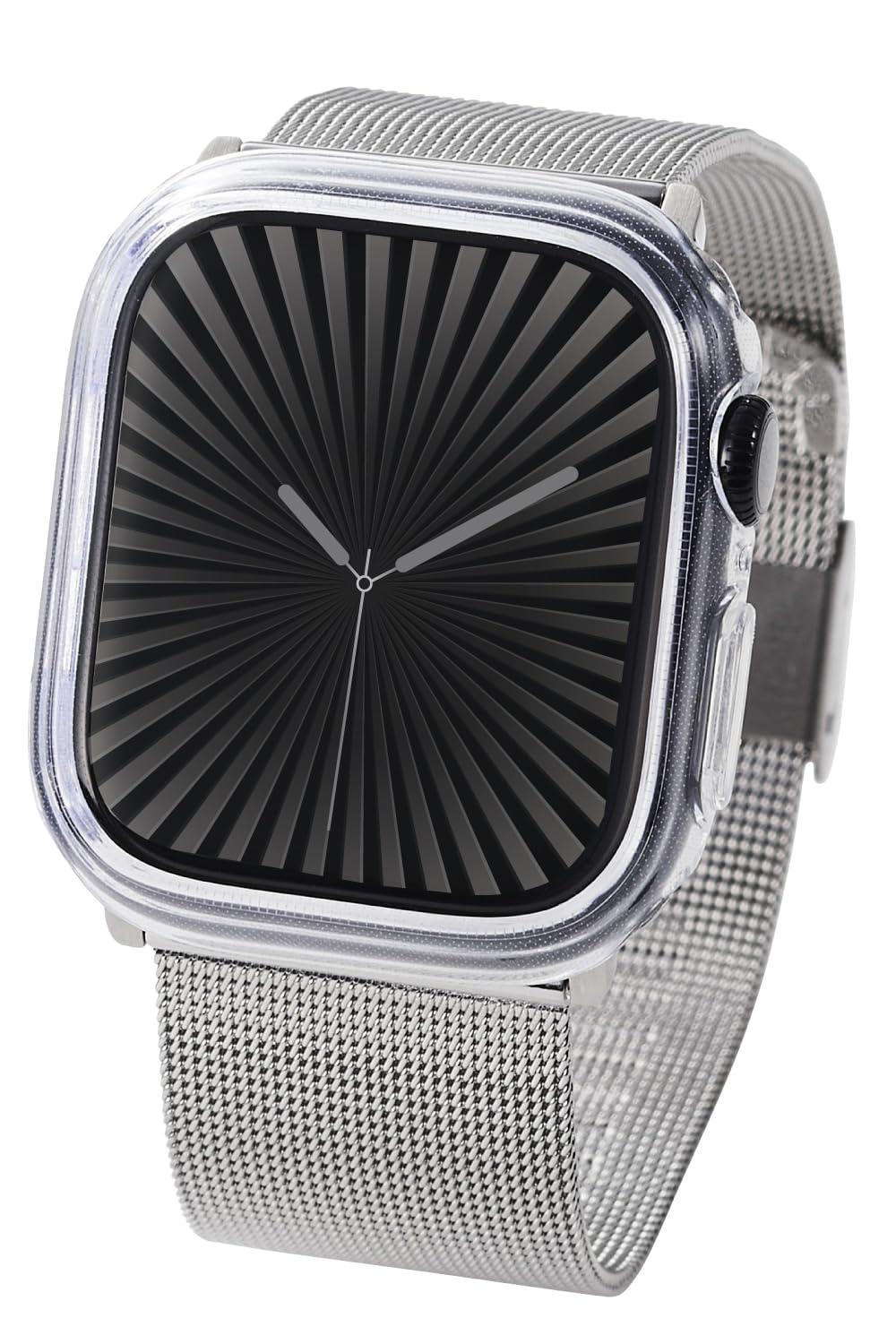 ELECOM Apple Watch Case [42mm] Series 10 Soft Bumper Clear AW-24BBPUCR